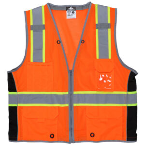 Class 2 Orange Mesh Surveyor Safety Vest
