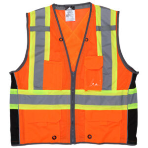 ANSI 107 Class 2 Orange Safety Vest