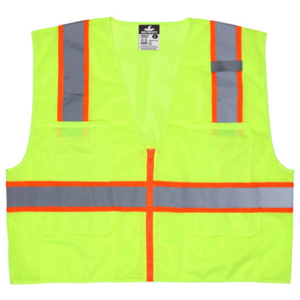 Class 2 Lime Mesh Surveyor Safety Vest