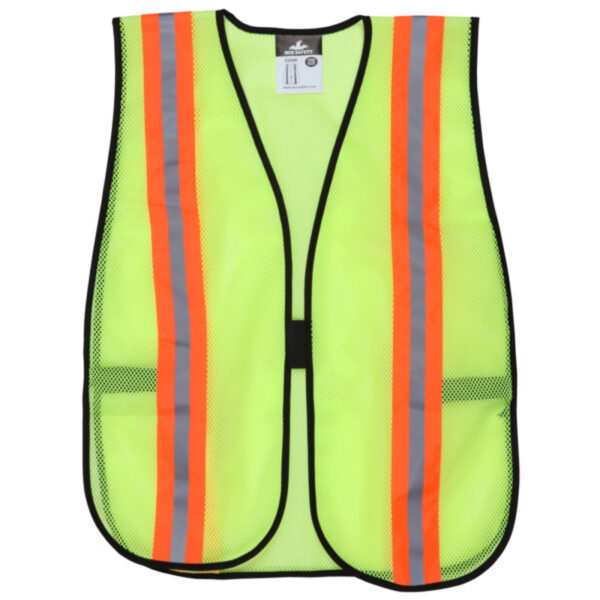 Fluorescent Lime Reflective Hi-Visibility Mesh Safety Vest