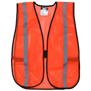 Orange Reflective Hi-Visibility Mesh Safety Vest