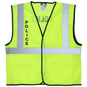 Class 2 Mesh Safety Vest With Police Logos