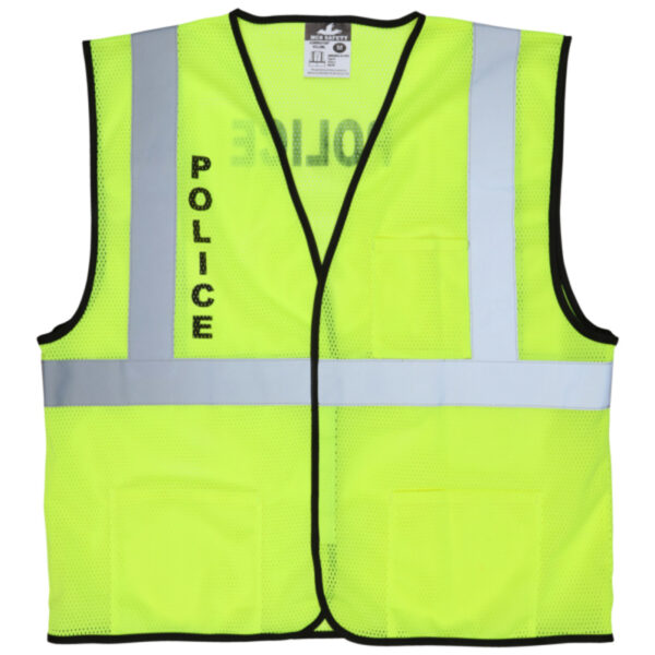 Class 2 Mesh Safety Vest With Police Logos