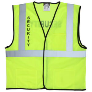 Class 2 Mesh Safety Vest With Security Logos