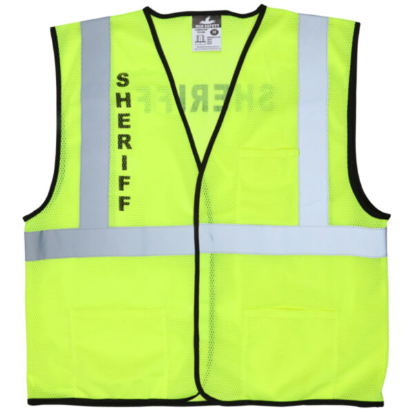 Class 2 Mesh Safety Vest With Sheriff Logos