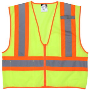 Class 2 Hi Visibility Lime Mesh Safety Vest