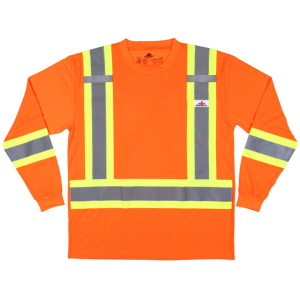 Hi Vis Fluorescent Orange Safety Work T-Shirts