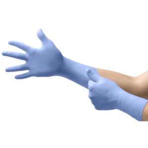 Nitrile, powder-free examination glove with an extended cuff (only available in North America)