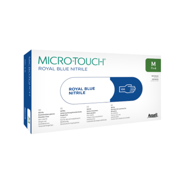 Nitrile, examination glove with reliable protection