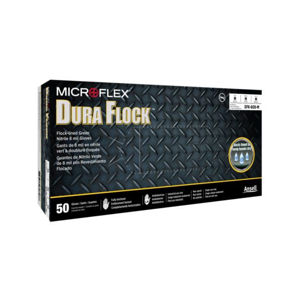 Flock Lined Disposable Nitrile Glove