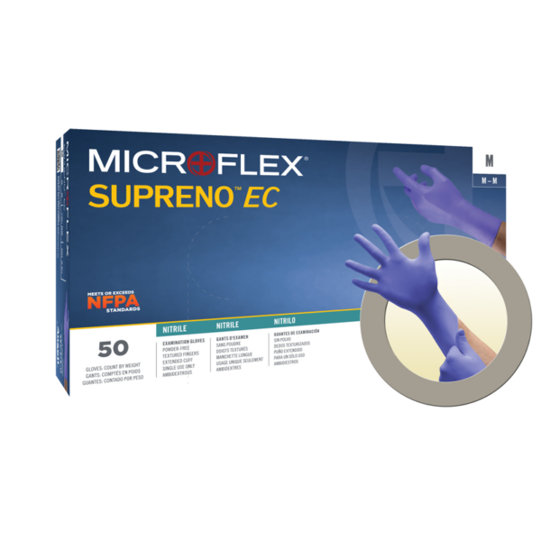 Durable Nitrile Exam Glove with Extended Cuff and Advanced Barrier Protection