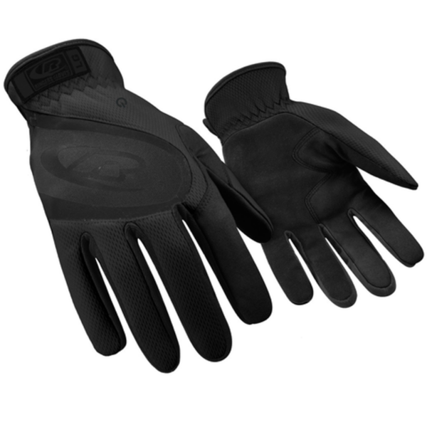 Tactile automotive glove with slip-on cuff.