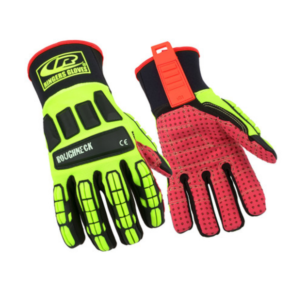 Heavy-duty, oil-resistant impact gloves with a Silicone Dot® palm for enhanced grip