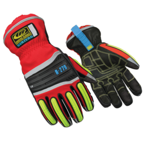 Heavy thermal-insulated impact gloves, with a waterproof barrier and durable leather palm