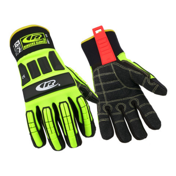 Heavy-duty impact protection gloves, ensuring hand safety with added cut resistance