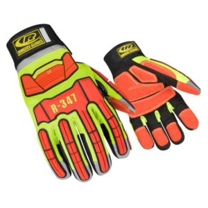 High-viz impact technology and durable palm and finger patches.
