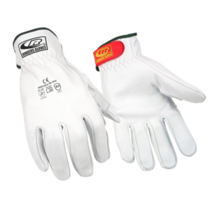 Premium leather driver gloves with a slip-on cuff, offering users advanced cut resistance