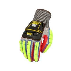 Waterproof cut-resistant impact gloves, with a nitrile-dipped palm for excellent dexterity