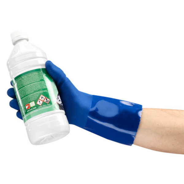 Mediumweight PVC supported glove with cotton liner