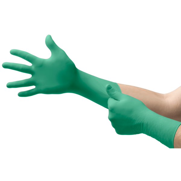 Extended Cuff Disposable Nitrile Glove with Enhanced Chemical Splash Protection