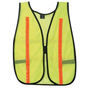 Fluorescent Lime Hi-Visibility Mesh Reflective Safety Vest