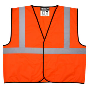 Class 2 Solid Orange Safety Vest