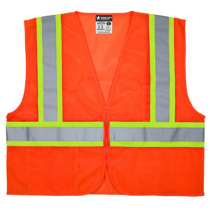 Class 2 Orange Mesh Safety Vest